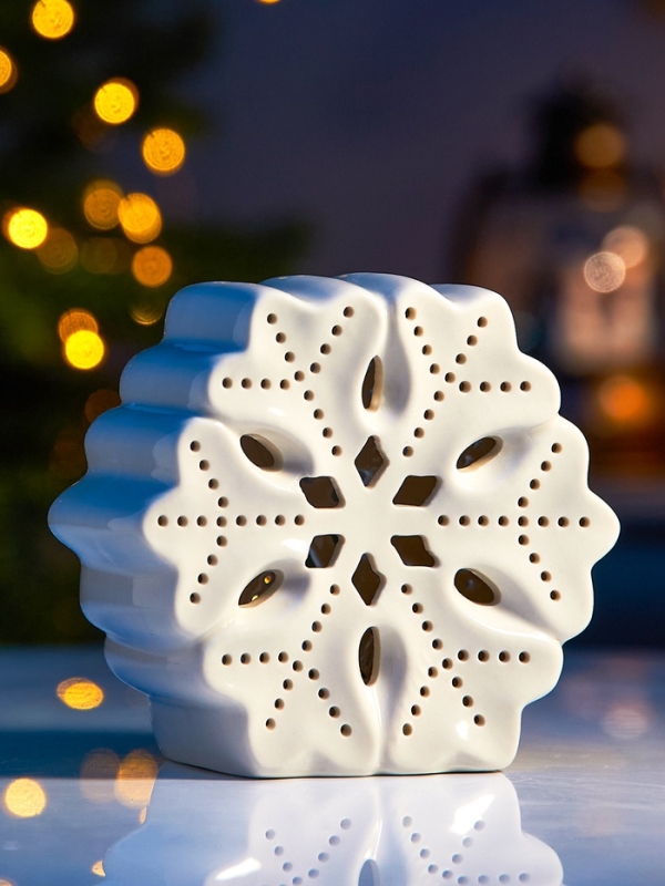 Светодиодная фигура Светодиодная фигура "Снежинка большая" 11х5х11, 1 LED, LR44x3(в компл.), Т/БЕЛЫЙ