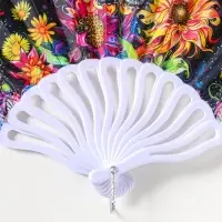 Веер складной &laquo;Подсолнухи и мехенди&raquo;, 22.5 см