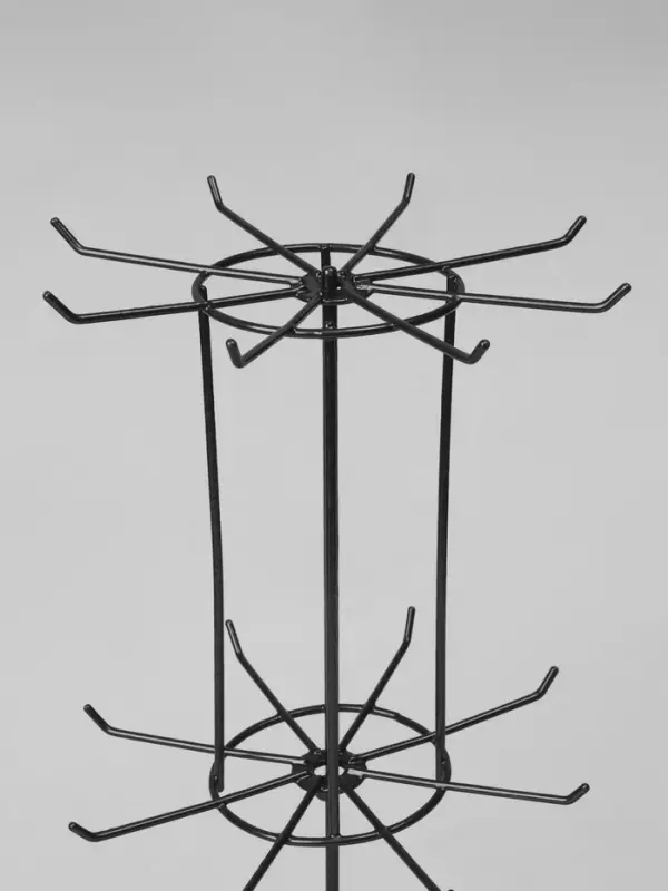 Вертушка, 3 яруса по 8 крючков, 20&times;20&times;61, чёрная