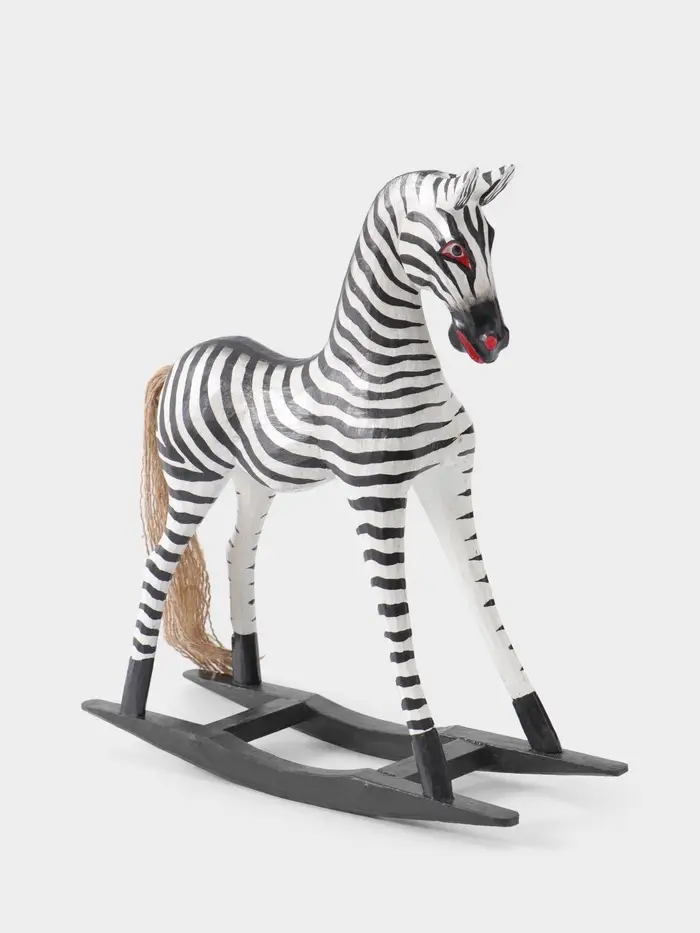 Сувенир &laquo;Зебра-качалка&raquo;, 35&times;11&times;37 см, дерево