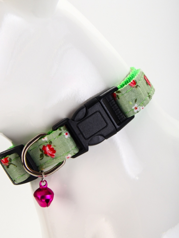 Ошейник Ошейник "Цветочный вайб", 40 х 1,5 см, зелёный
