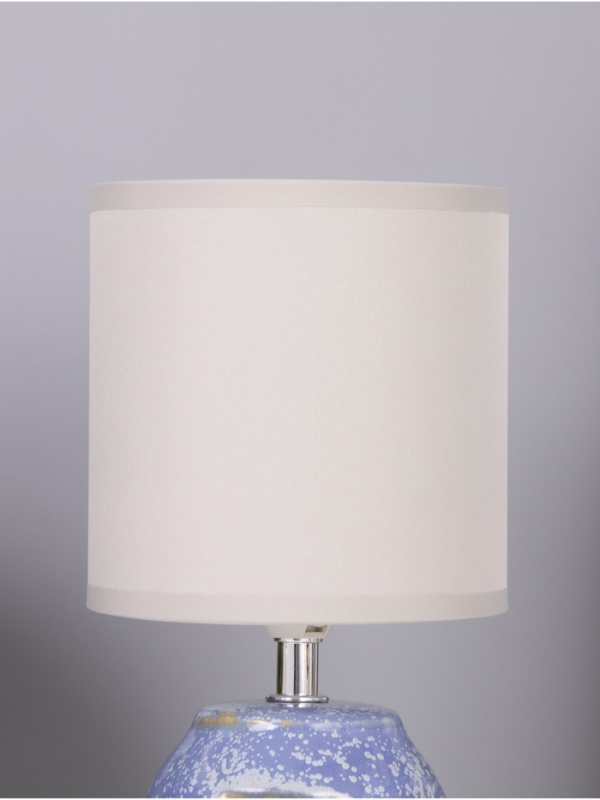 Лампа настольная Лампа настольная "Рэндзи" 1х40Вт Е14 синий/белый 13х13х25см