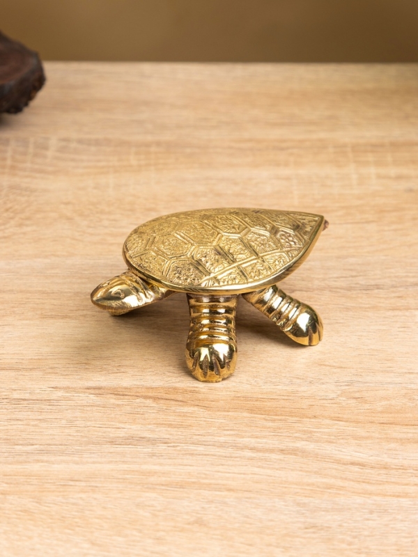 Сувенир-шкатулка Сувенир-шкатулка "Черепаха в ромбики" латунь 10х6х3 см