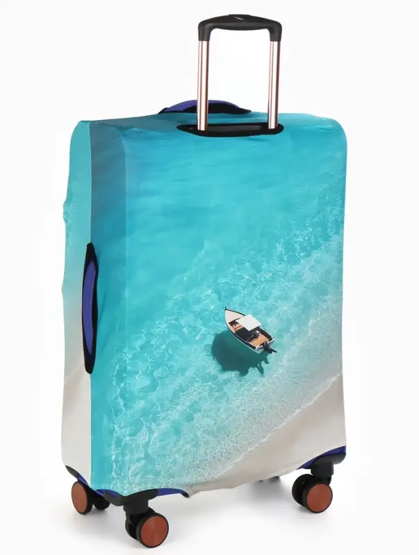 Чехол для чемодана &laquo;Море&raquo;, 24", разноцветный