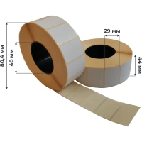 Термоэтикетки ЭКО 44х29, 1000 шт/рул, вт. 40, 3 рул/уп (спайка) (ДИ)