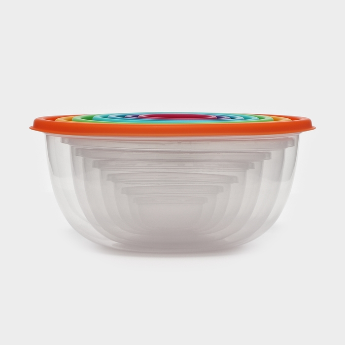 Набор мисок «Радуга», 7 шт, цвет МИКС