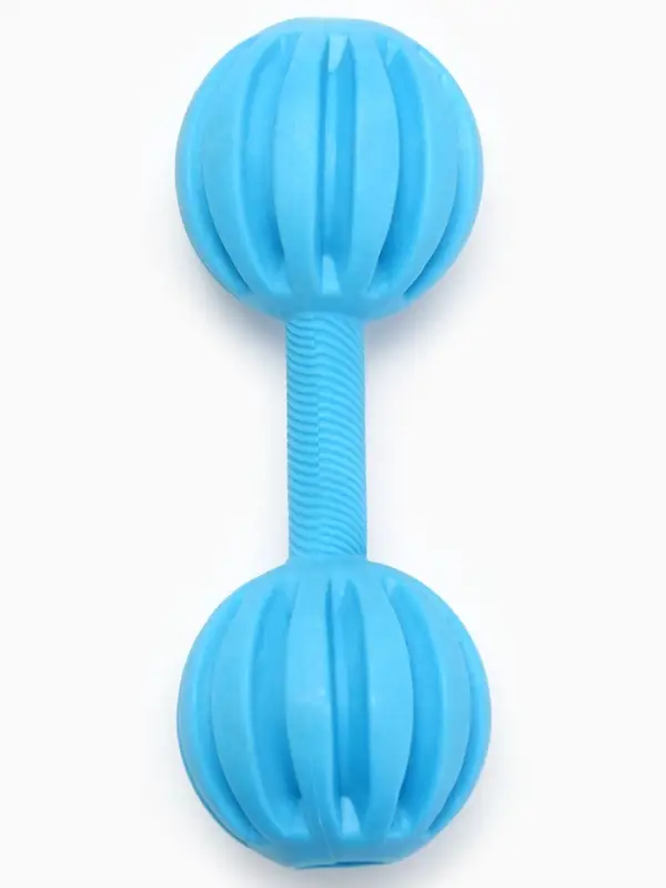 Жевательная игрушка для собак &laquo;Силач&raquo;, 15 см, TPR, голубая