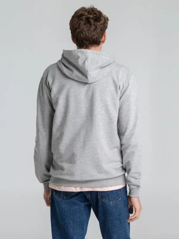 Толстовка на молнии с капюшоном Siverga 2.0, серый меланж, размер XS