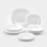 Сервиз столовый Luminarc Carine, 18 предметов, стеклокерамика, белый