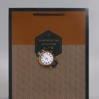 Пакет подарочный "Сдержанный стиль" ламинированный 26 х 12 х 32 см