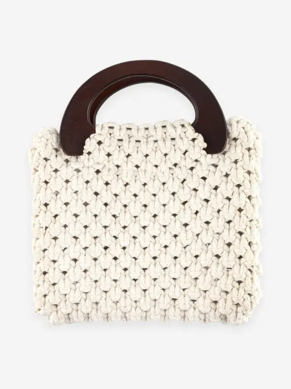 Ручки для сумки (2шт цена за пару) дерево 10*18см корич без прорези АУ