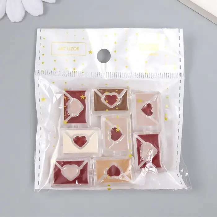 Бусина для рукоделия и плетения «Арт Узор. Кофейный аромат. Любовное письмо», пластик, глянец, 1.5×2.2×0.9 см, МИКС Бусина для рукоделия и плетения «Арт Узор. Кофейный аромат. Любовное письмо», пластик, глянец, 1.5×2.2×0.9 см, МИКС