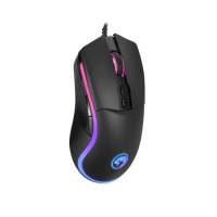 Мышь Marvo M358, игровая, проводная, 4 кнопки, оптическая, RGB, 12800 dpi, USB, 1.6м, чёрная