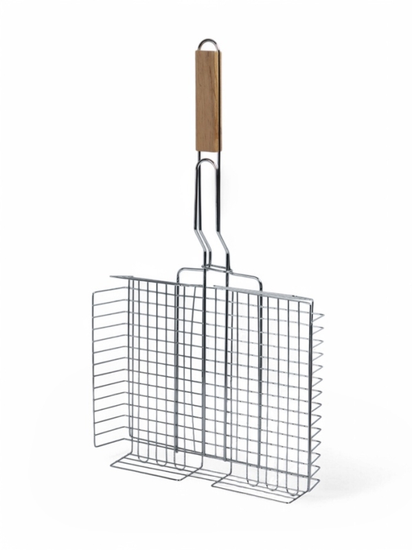 Решетка гриль, хромированная сталь, 55 х 31 х 24 см, глубина 5 см