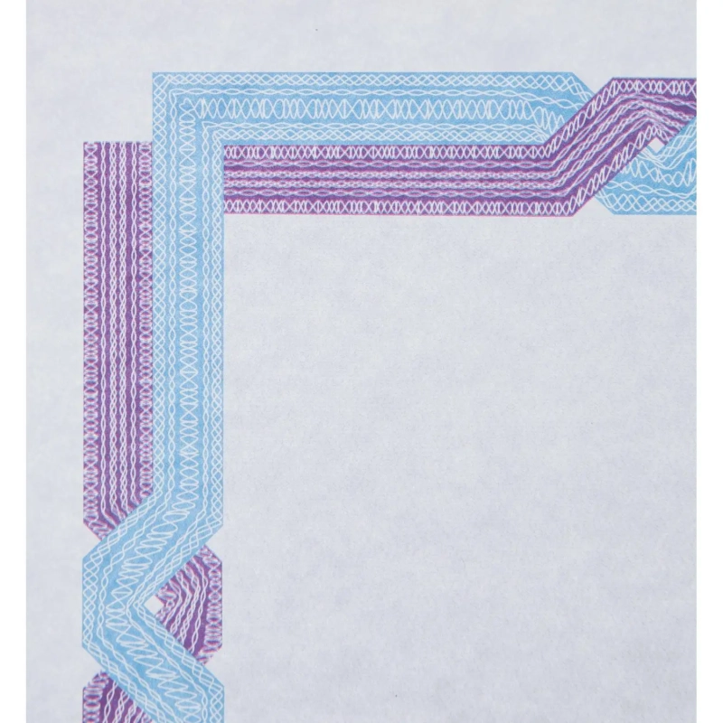 Сертификат-бумага А4 Attache 50 шт/уп&nbsp; сине-голубая крученая рамка ID1