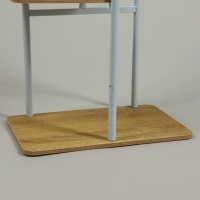 Подставка для цветов Greengo, 5 полок, 36 × 23 × 94 см, напольная, каркас металл, полки МДФ, белая