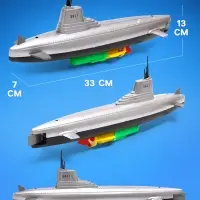 Подводная лодка &laquo;Субмарина&raquo;, плавает, работает от батареек
