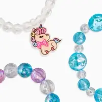 Комплект детский «Выбражулька» 4 предмета,3 браслета, 1 клипсы, единорог, сердце, цветной Комплект детский «Выбражулька» 4 предмета,3 браслета, 1 клипсы, единорог, сердце, цветной