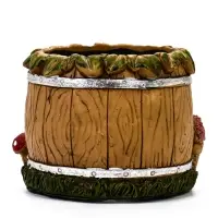 Кашпо "Домик рельеф" 10 х 10 х 8 см