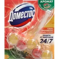 Туалетный блок для очищения унитаза ДОМЕСТОС, 50 г