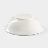 Тарелка глубокая Доляна White Label, 500 мл, d=17.5 см, фарфор, белая