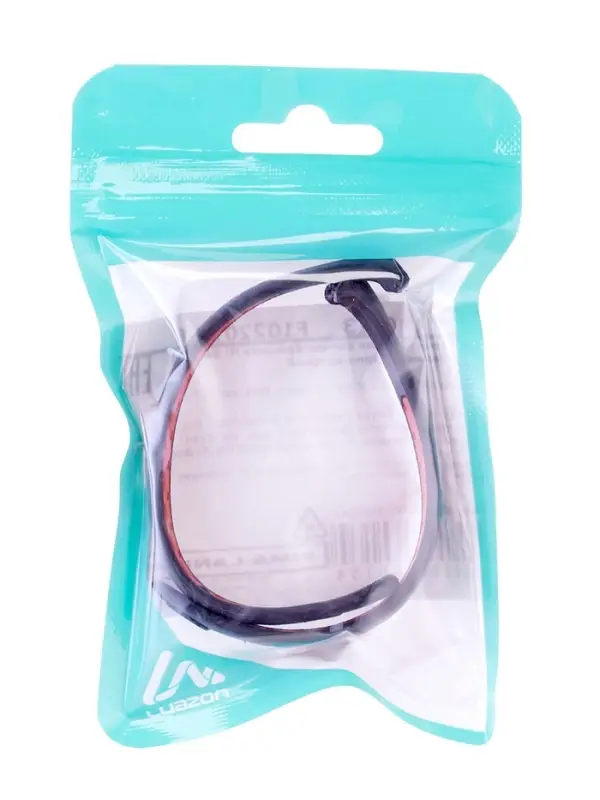 Ремешок для фитнес-браслета Mi Band 8/9 Luazon, с перфорацией, чёрный, красный