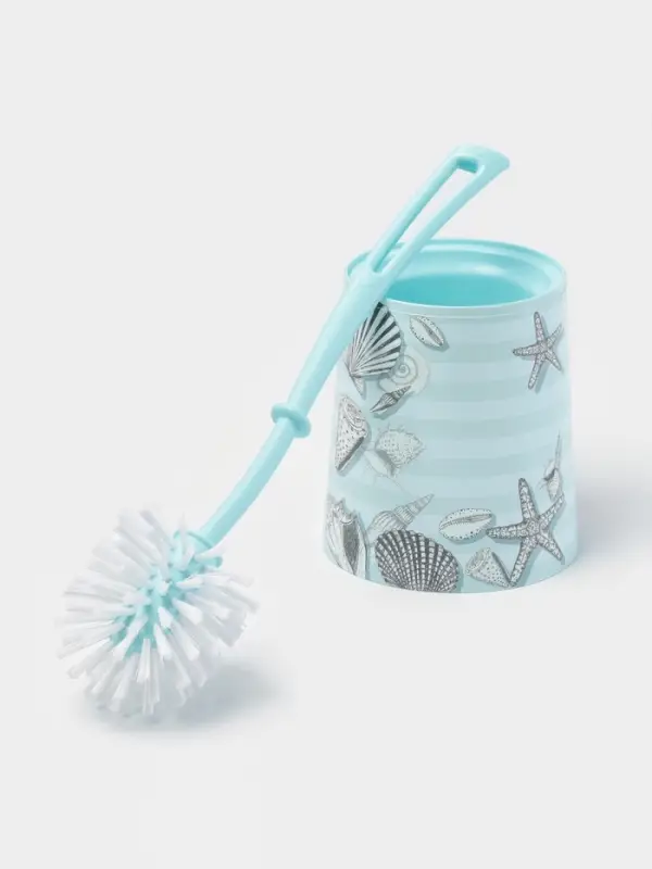 Ёршик для унитаза &laquo;Морской&raquo;, 12&times;12&times;36.5 см, с подставкой