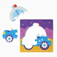 Игрушки резиновые для купания Крошка Я &laquo;Машинки&raquo;, пазл, развивающие игрушки