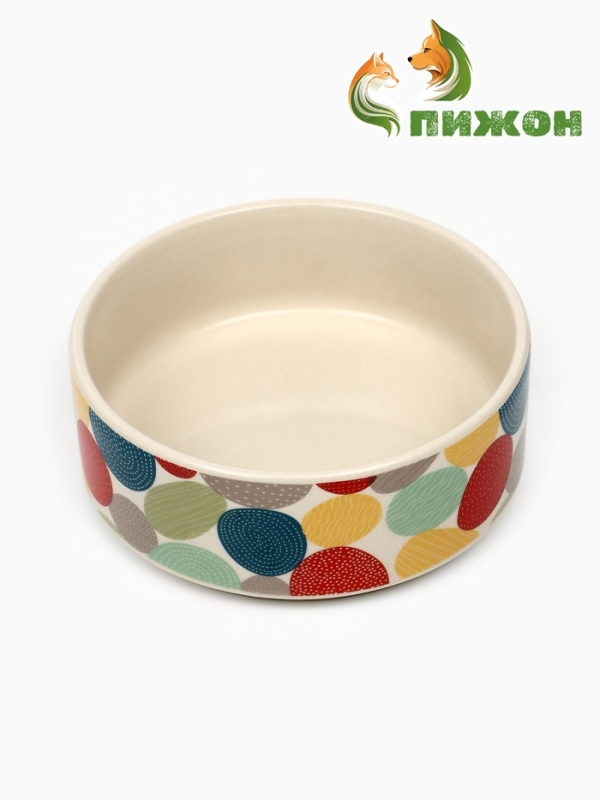 Миска керамическая  Миска керамическая "Цветной горошек" 200мл, 10,5 х 4 см