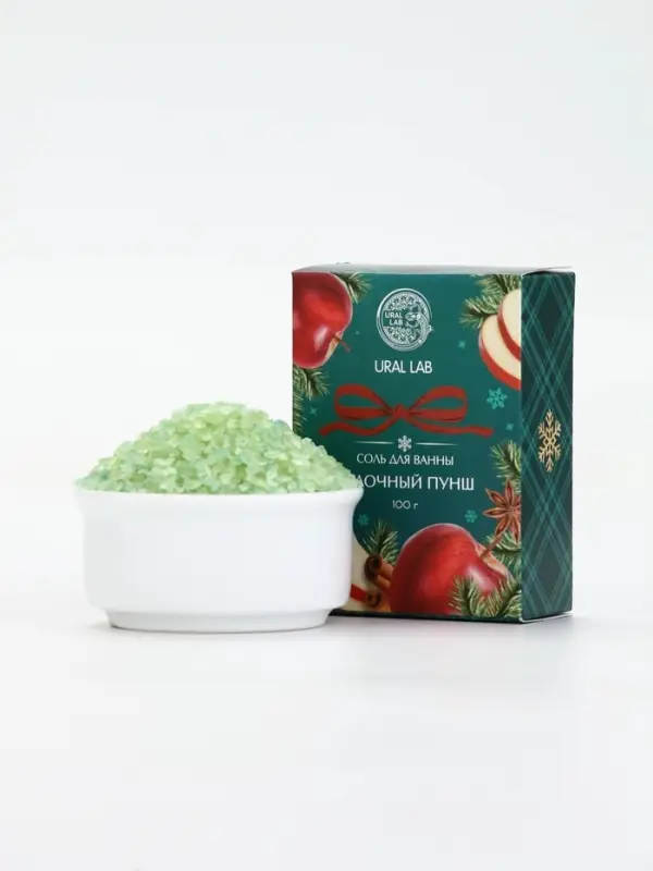 URAL LAB Арома Саунд Соль для ванны с ароматом яблочного пунша, 100 гр URAL LAB Арома Саунд Соль для ванны с ароматом яблочного пунша, 100 гр
