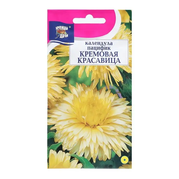 Семена цветов Календула Семена цветов Календула "КРАСАВИЦА Кремовая", 0,5 г