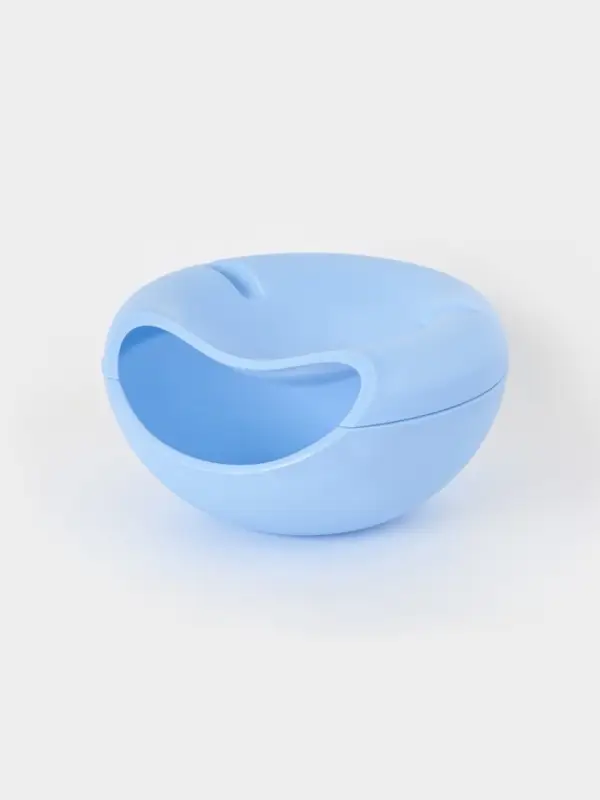 Тарелка для семечек и орехов, с подставкой для телефона, 20&times;11 см, пластик, МИКС