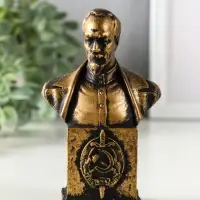 Бюст декоративный &laquo;Дзержинского Ф.Э.&raquo;, гипсовый, 12&times;7.5&times;4.5 см