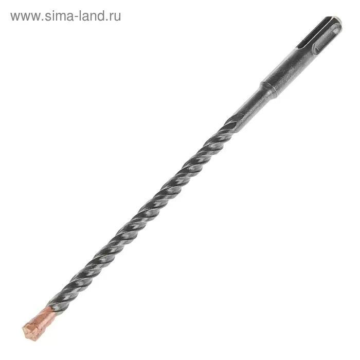 Бур по бетону ТУНДРА, крестовый наконечник, двойная спираль, SDS-plus, 8&times;210 мм