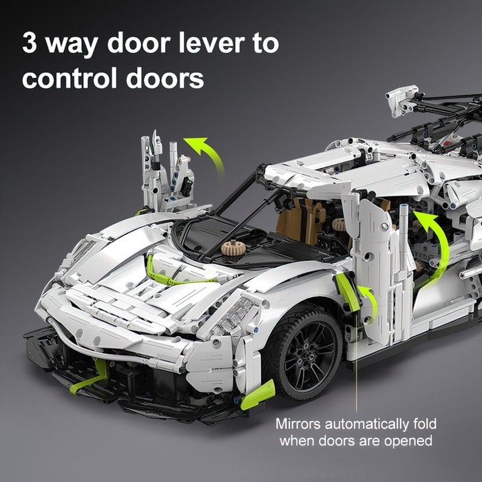 Конструктор Техно «Спорткар», 4346 деталей, масштаб 1:8 Конструктор Техно «Спорткар», 4346 деталей, масштаб 1:8