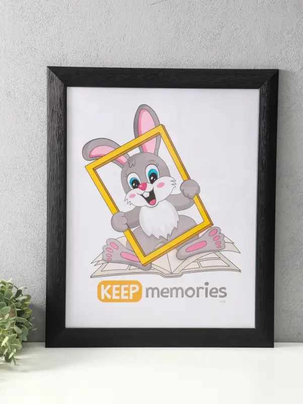 Фоторамка для фото 40х50 см "Luxe Elegance" пластик, чёрный, (пластик экран)