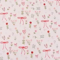Бумага упаковочная двухсторонняя &laquo;Банты&raquo;,  70 х 100 см