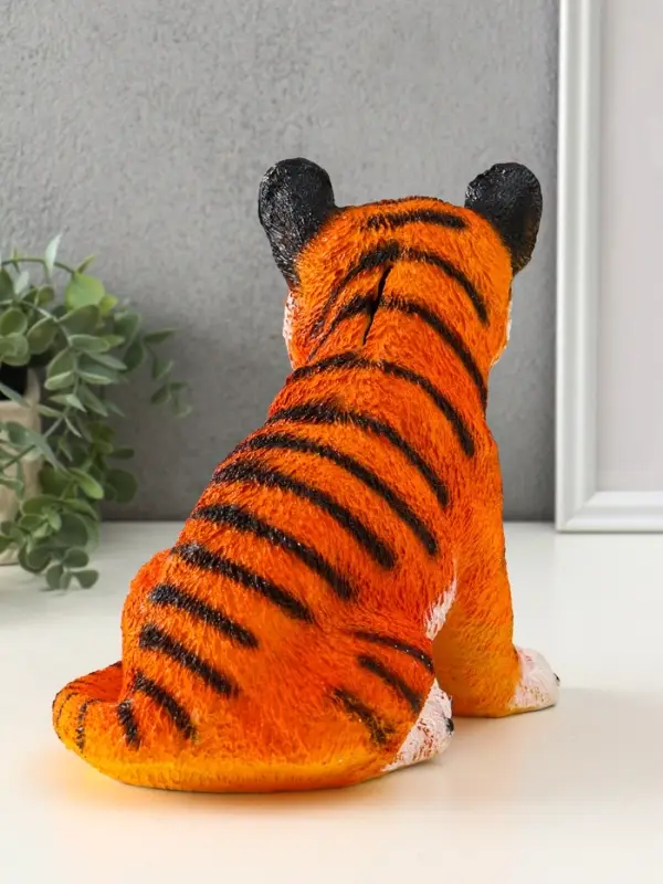 Копилка Копилка "Тигр сидячий" оранжево-коричневый 23х15,5х23 см