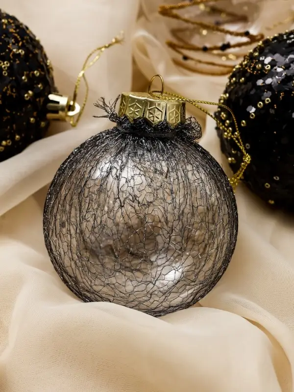 Набор шаров пластик d-8 см, 9 шт Набор шаров пластик d-8 см, 9 шт "Шаннен" созвездие