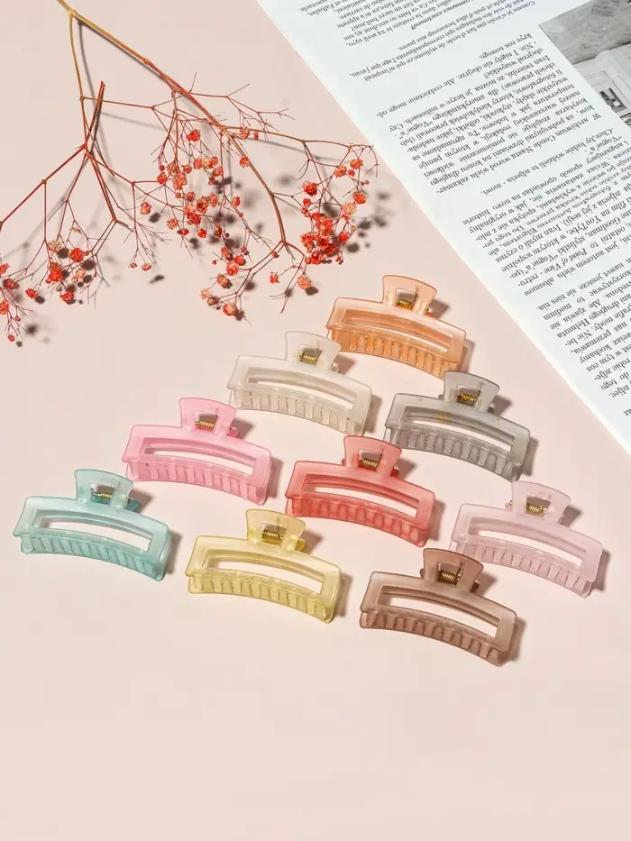 Крабик для волос &laquo;Туман&raquo;, прямой, 7 см, МИКС