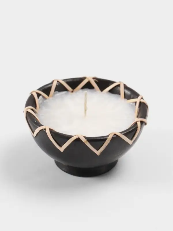 Свеча в керамической чаше, 9&times;9&times;5 см