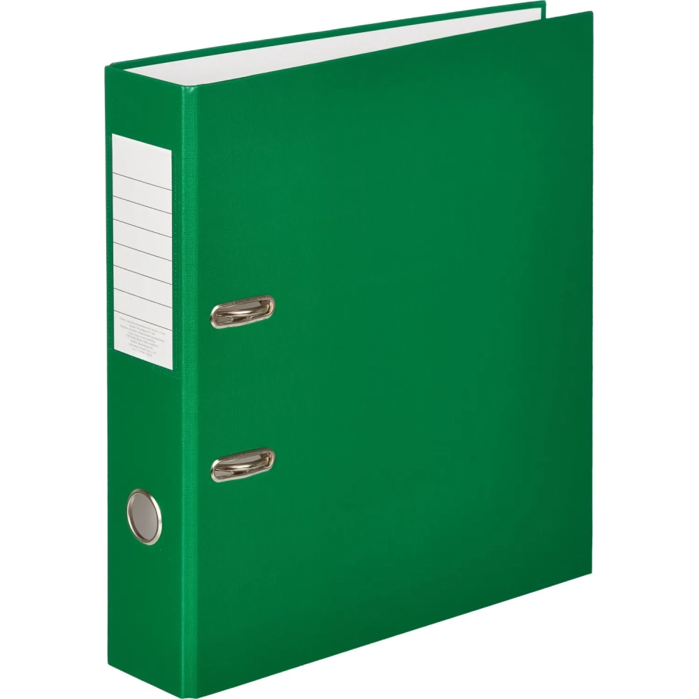 Папка-регистратор  75мм, 10шт/уп, зеленый,ПБП1,карм.кор