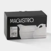 Набор сервировочный Magistro Rodos, 2 предмета: молочник 300 мл, сахарница 300 мл, фарфор, белый
