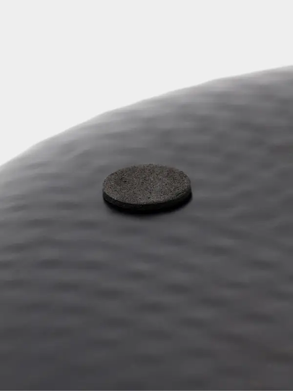 Блюдо сервировочное круглое &laquo;Чёрные каллы&raquo;, 26&times;27&times;5 см, нержавеющая сталь, чёрное с золотом