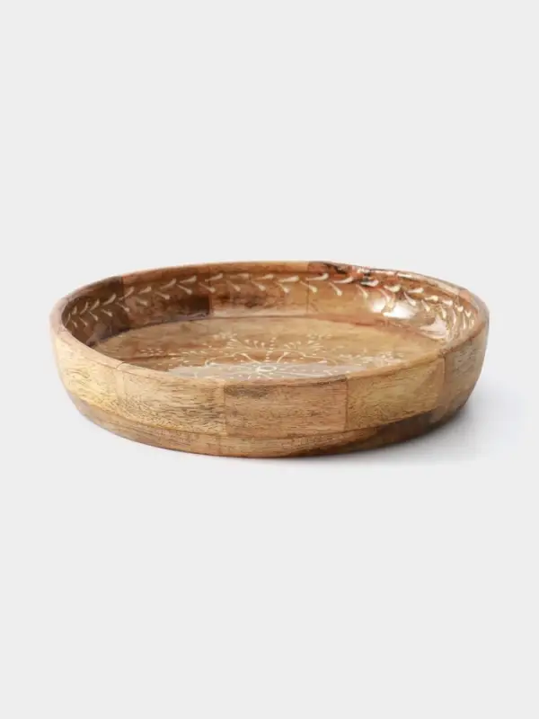 Блюдо &laquo;Пряник&raquo;, 25.5&times;25.5&times;6 см, дерево манго