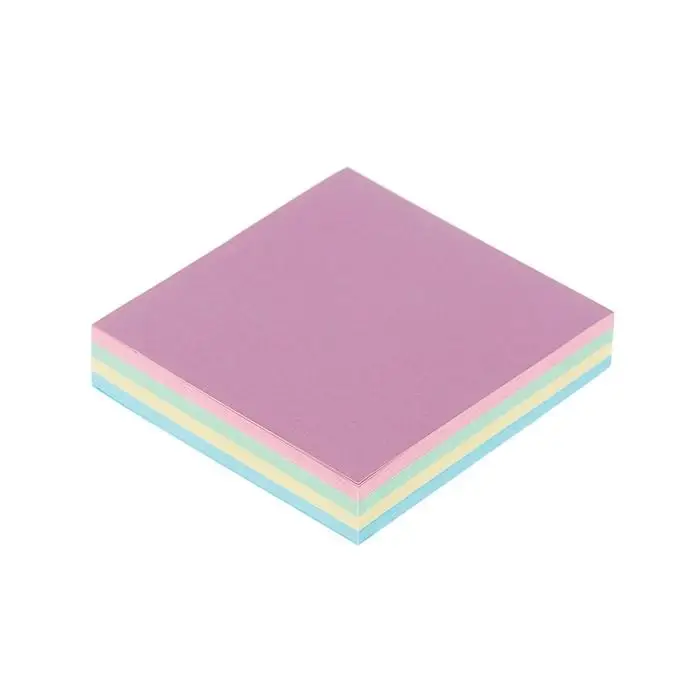 Блок с липким краем, 51×51 мм, 100 листов, 4 цвета, пастель, МИКС Блок с липким краем, 51×51 мм, 100 листов, 4 цвета, пастель, МИКС