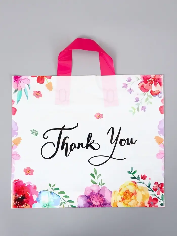 Пакет с петлевой ручкой "Рамка" 35 х 30 х 8, см, 60 мкм