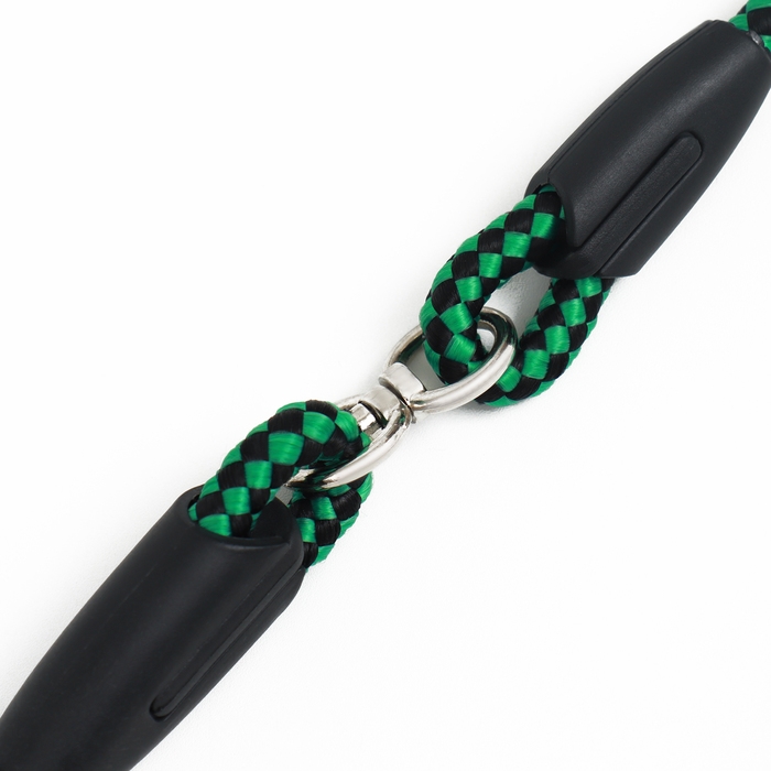 Ринговка с вертлюгом,150 х 0,6 см, чёрно-зелёная Ринговка с вертлюгом,150 х 0,6 см, чёрно-зелёная