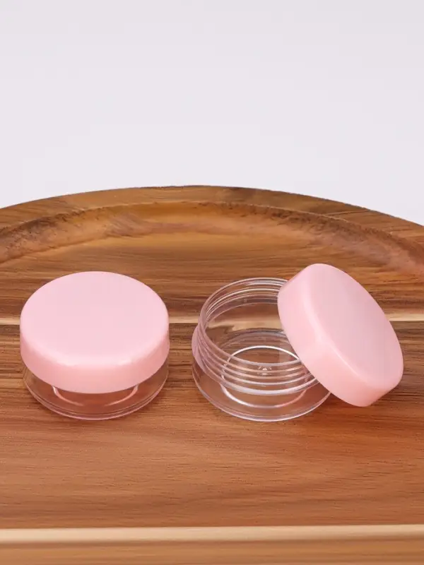 Набор для хранения, в футляре, 9 предметов, прозрачный, розовый