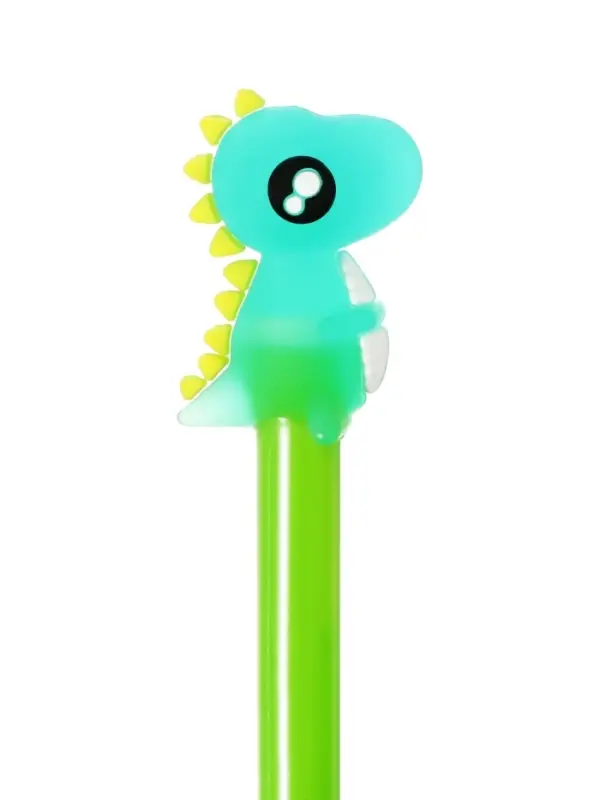 Ручка гелевая-прикол «Динозавр», жёлтый, штрихкод на штуке Ручка гелевая-прикол «Динозавр», жёлтый, штрихкод на штуке